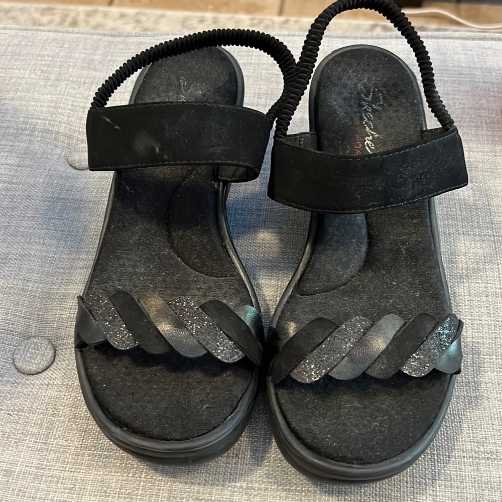 Sketcher Sandals Black Womens size 8, used, smoke free home.